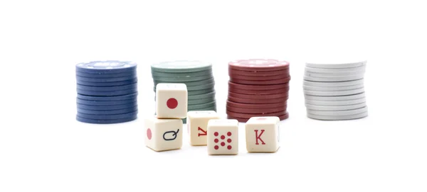 Tokens poker — Stock Photo, Image