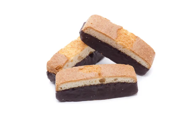 Três biscoitos de chocolate — Fotografia de Stock