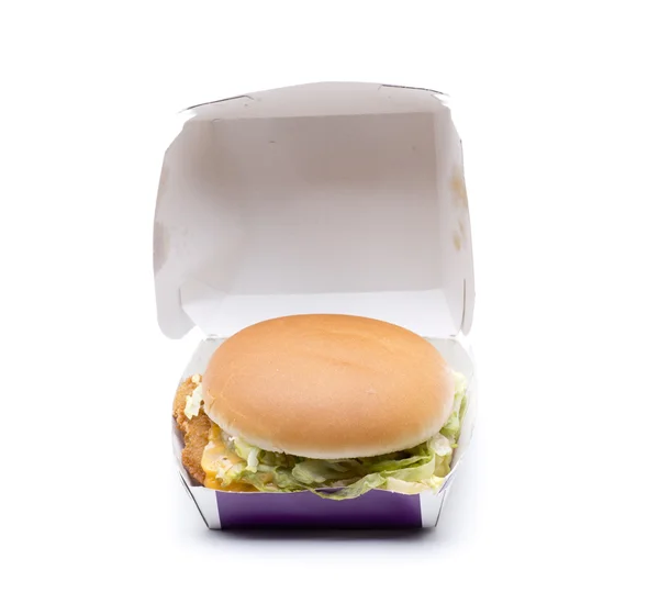 Burguer in box — Stock Photo, Image