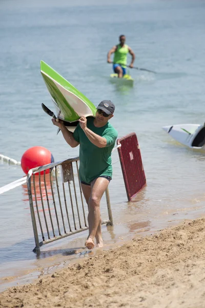 Canoeists güçlü — Stok fotoğraf