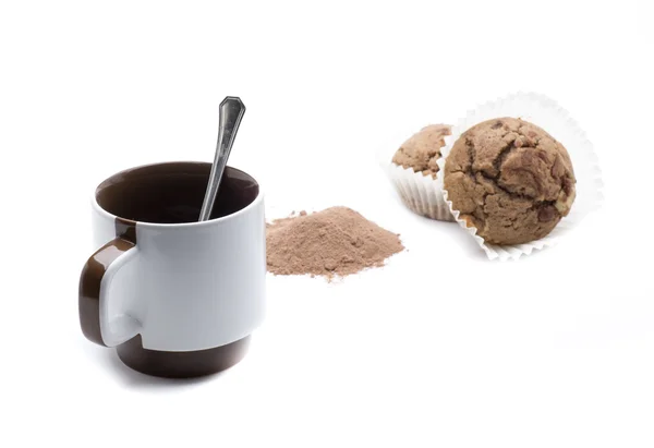 Cup en cupcake — Stockfoto