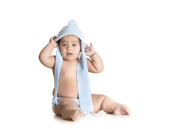 Baby sjaal blauw — Stockfoto