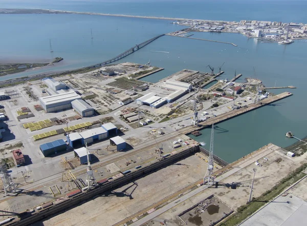 Пуерто реальні суднобудівний завод — стокове фото