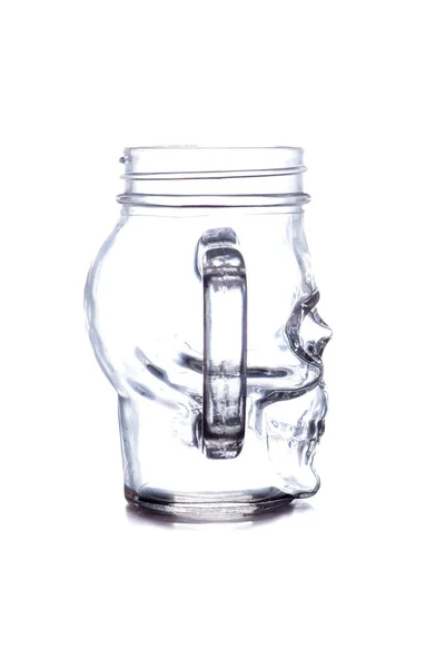 Skull Shaped Glass Tankard Beer Cocktails — Stock Photo, Image