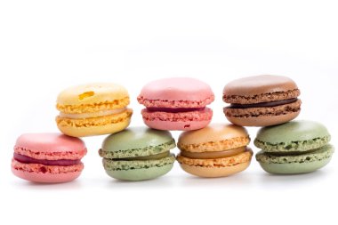 Çilek, mango ya da şam fıstığı gibi çeşitli aromalı kurabiyeler.