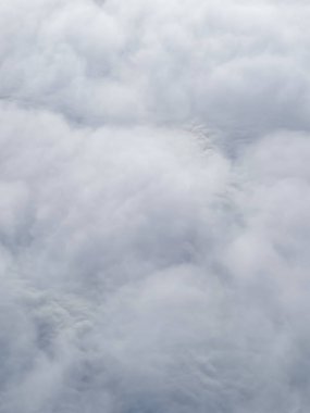 cloud texture background. white clouds top view.