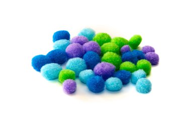 Multi renk craft pompoms 