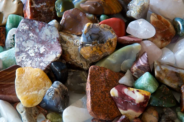 Dettaglio pietre tumbled — Foto Stock