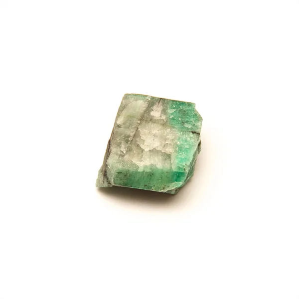 Uncut emerald stone detail — Stock Photo, Image