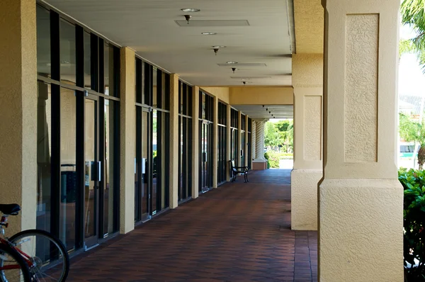 Row of store fronts in florida — Stock Photo, Image