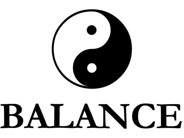 Equilíbrio yin yang — Fotografia de Stock