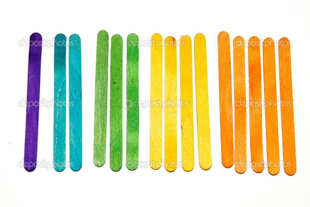 Counting with popsicle sticks Stock Illustration by ©sorsillo #51384699