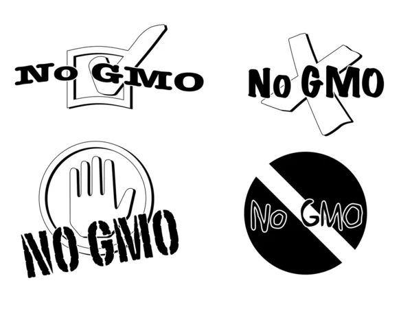 Sin símbolos gmo —  Fotos de Stock