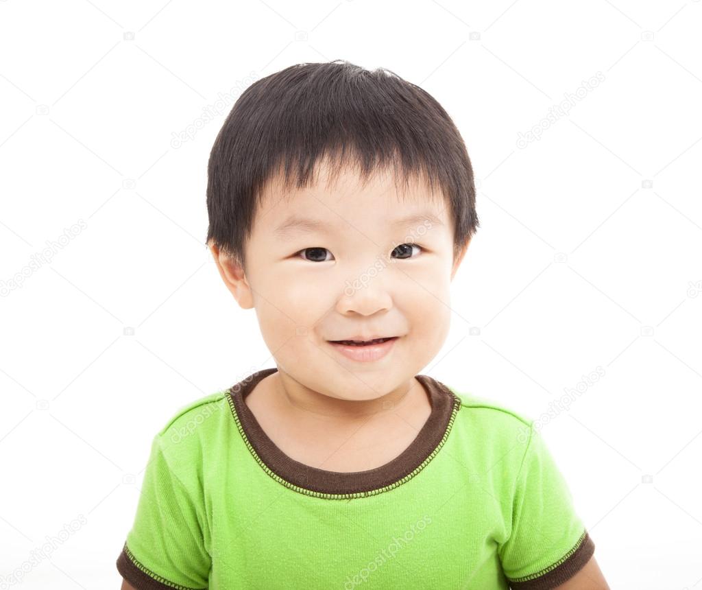 Smiling asian kid Smiling asian kid isolated on white — Stock Photo © tomwang 12577745