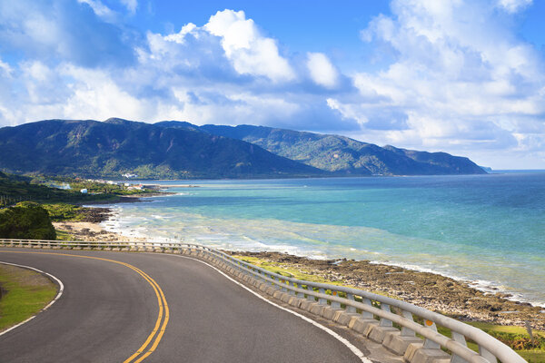 Coastline of kenting national park in taiwan