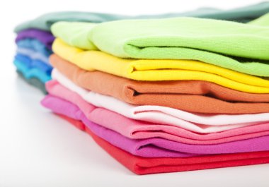 Pile of colorful clothes clipart