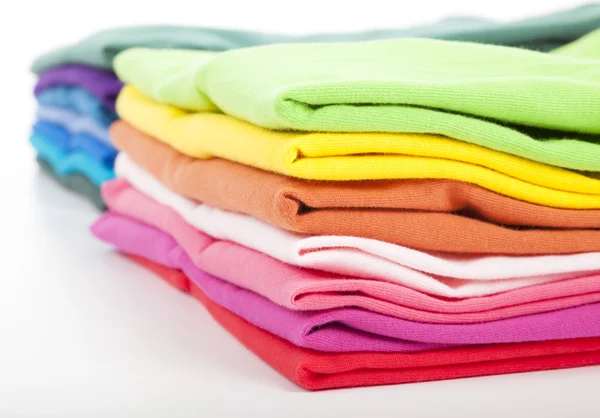 Pile of colorful clothes — Stock Photo, Image