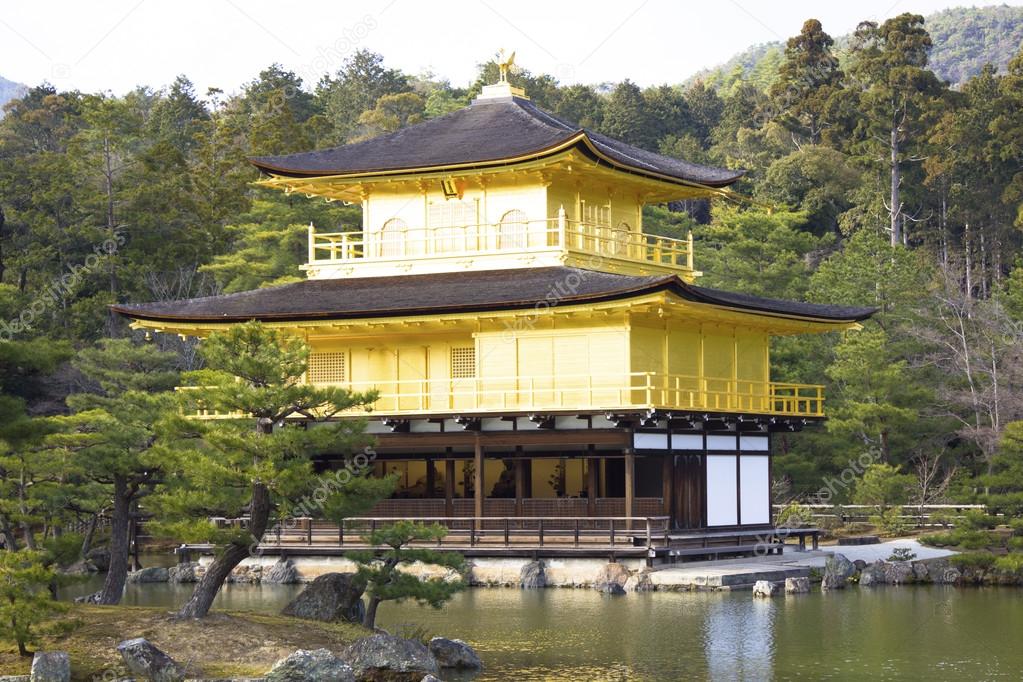 Golden Pavilion Kinkakuji Temple in Kyoto. Japan