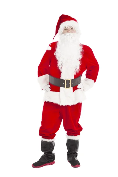 Merry christmas santa claus staande — Stockfoto