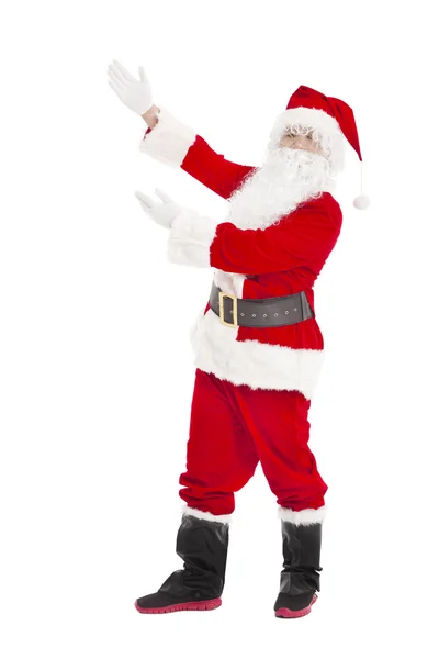 Feliz Navidad Santa Claus con gesto de mostrar — Foto de Stock