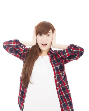 güzel kız başını tutan şaşırttı