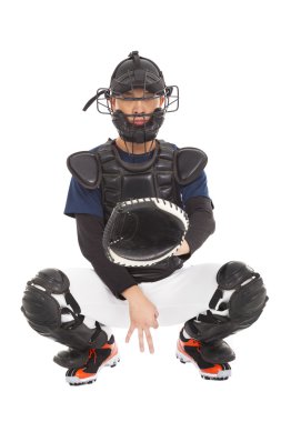 beyzbol oyuncusu, gizli gösterilen catcher jest sinyali.