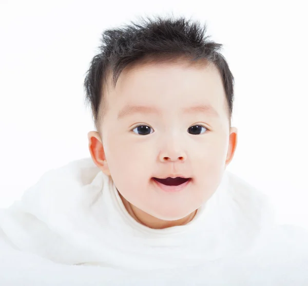 Baby Girl laughing and looking at camera — Stock Photo, Image