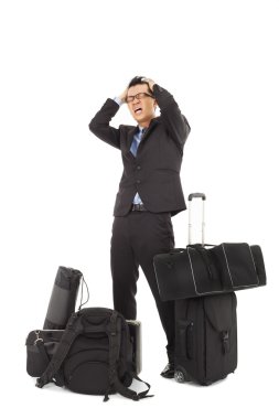 çılgın işadamı hissediyorum acı ifadesi