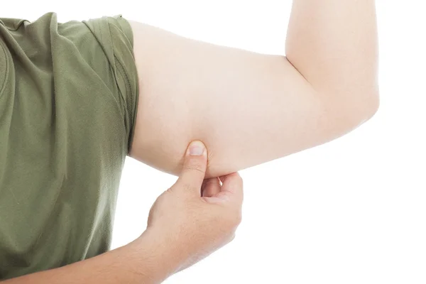 Hombre manejar perilla su brazo — Foto de Stock