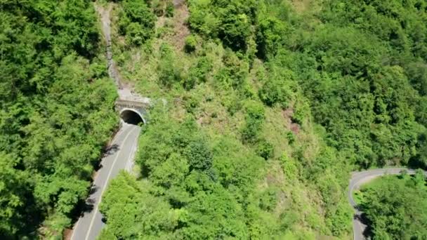 Vista Aérea Jade Mountain Yushan Carretera Taiwán — Vídeos de Stock