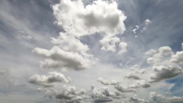 Облако Голубое Небо Время Ускользает Природы — стоковое видео