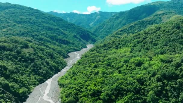 Vista Aérea Rio Baolai Kaohsiung Tai — Vídeo de Stock