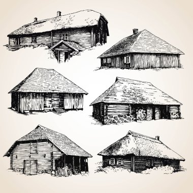 Old wooden buildings