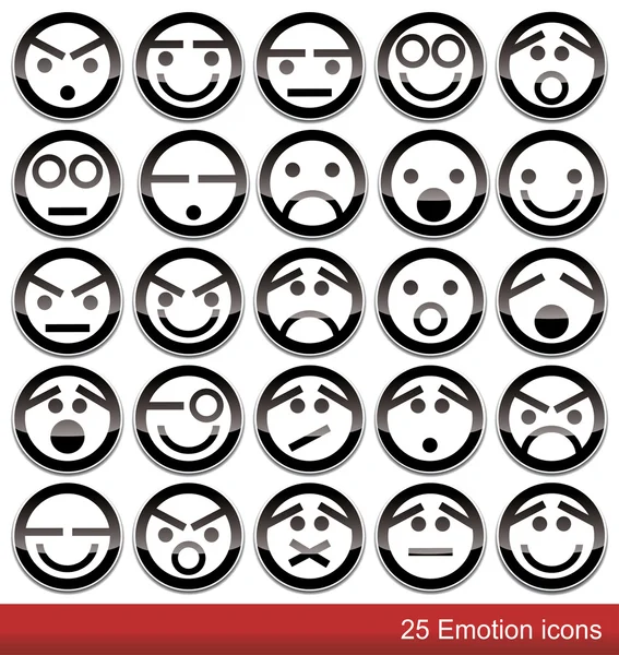 Векторні іконки емоцій — стоковий вектор