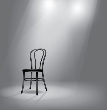 fase met zwarte stoel