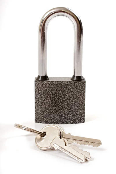 Fechadura e chave da casa — Fotografia de Stock