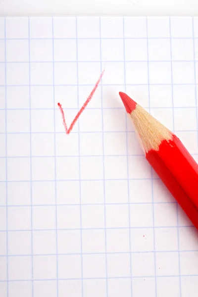 Red pencil — Stock Photo, Image
