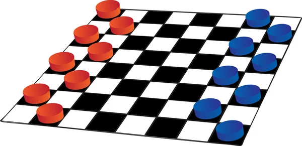 Checkers — Stockový vektor