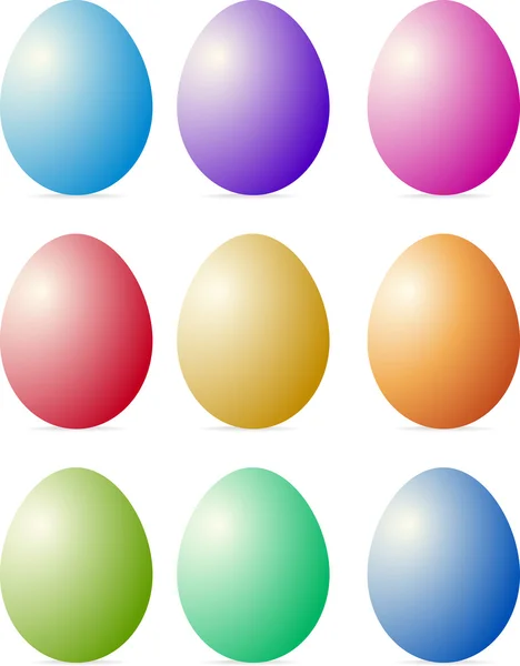 Coloridos huevos de Pascua — Archivo Imágenes Vectoriales