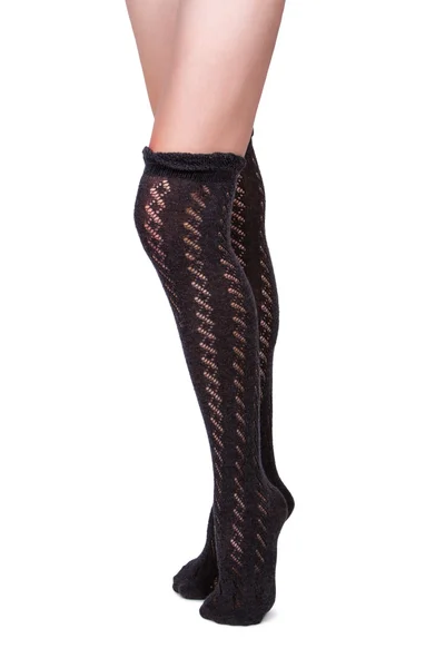 Female legs in stockings — Stock Photo, Image