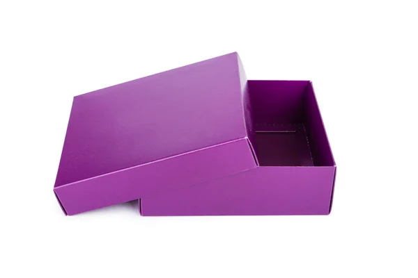 Caixa roxa — Fotografia de Stock