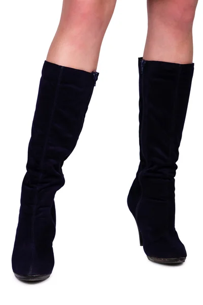 Female legs in boots — Stock Photo, Image