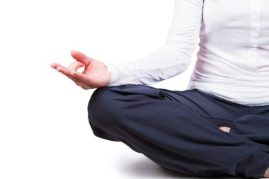 genç kadın yoga yapan