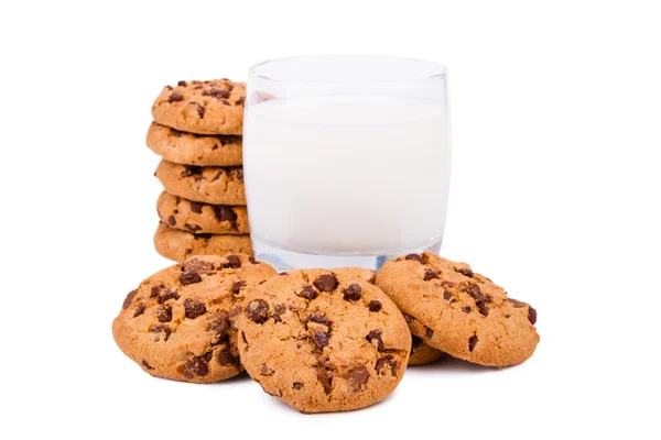 Cookies och mjölk — Stockfoto