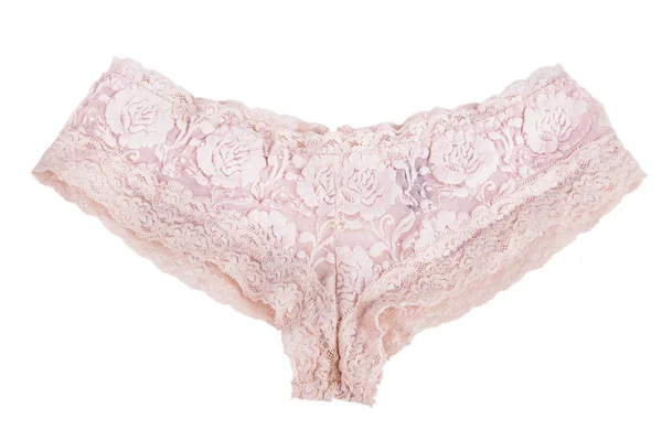 Beige lace panties — Stock Photo, Image