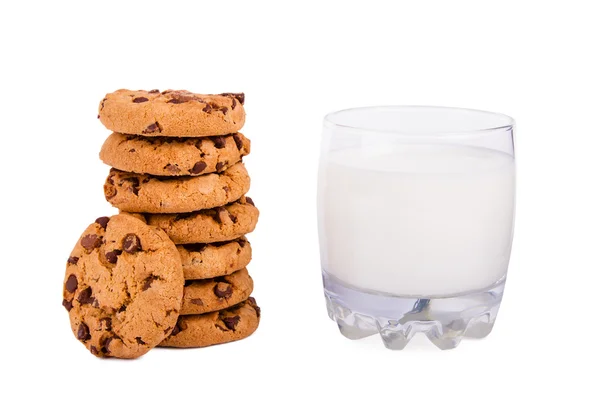 Cookies en melk — Stockfoto