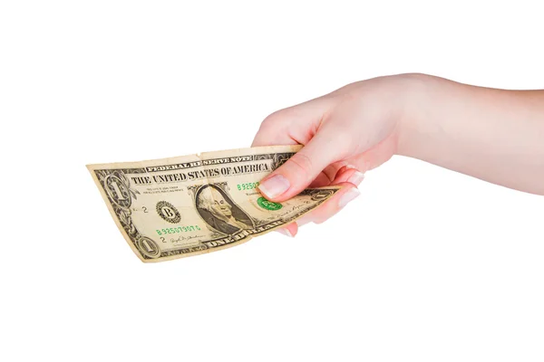 Money in hand — Stock Photo, Image