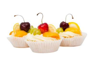 meyve ile cupcakes
