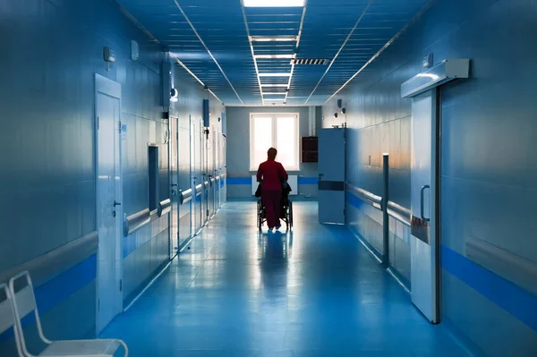 Deep Hospital Corridor Detail Corridor Hospital — Stock Photo, Image