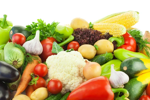 Olika grönsaker / Big sortiment av mat — Stockfoto